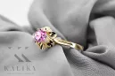 Ring Amethyst 14 Karat Gelbgold Vintage Stil vrc004y